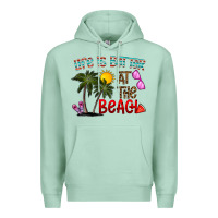 Seafoam life is better at the beach Premium Hoodie - CowhideDigitalArt