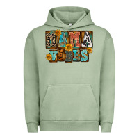 Pigment Oil Green western mama vibes Urban Hoodie - FaDigitalArtStudio