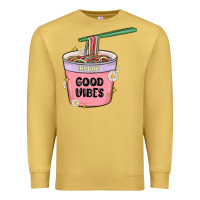 Antique Gold instant good vibes noodles Premium Sweatshirt - MaliasSmallBusiness