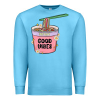 Ocean Blue instant good vibes noodles Premium Sweatshirt - MaliasSmallBusiness