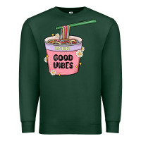 Sports Green instant good vibes noodles Premium Sweatshirt - MaliasSmallBusiness