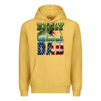 Antique Gold reely awesome dad Premium Hoodie - HRA Design Shop