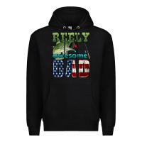 Black reely awesome dad Premium Hoodie - HRA Design Shop