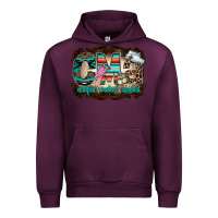 Mauve Wine cma Urban Hoodie - RacoonDesign
