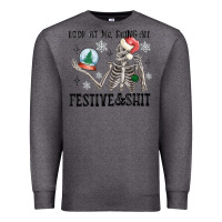 Charcoal Heather look at me being all festive and shit Premium Sweatshirt - MaliasSmallBusiness