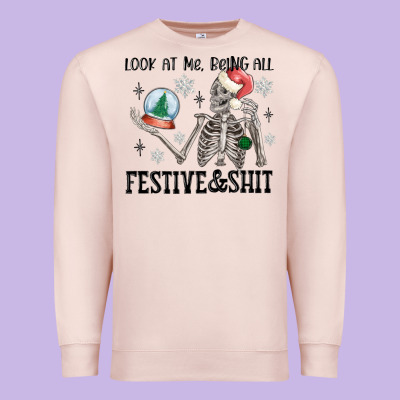 Premium Sweatshirt look at me being all festive and shit