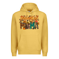 Antique Gold thankful mama longhorn Premium Hoodie - RacoonDesign