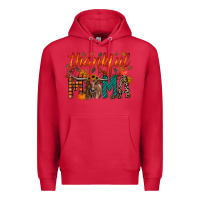 Cardinal thankful mama longhorn Premium Hoodie - RacoonDesign