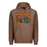 Chestnut thankful mama longhorn Premium Hoodie - RacoonDesign