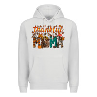 Dove Grey thankful mama longhorn Premium Hoodie - RacoonDesign
