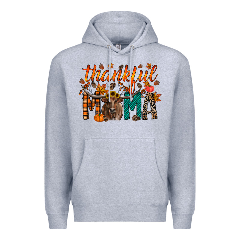 Thankful Mama Longhorn Premium Hoodie by RacoonDesign | Teevron