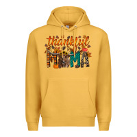 Mustard thankful mama longhorn Premium Hoodie - RacoonDesign