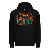 Black thankful mama longhorn Premium Hoodie - RacoonDesign