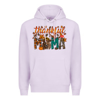 Lilac thankful mama longhorn Premium Hoodie - RacoonDesign