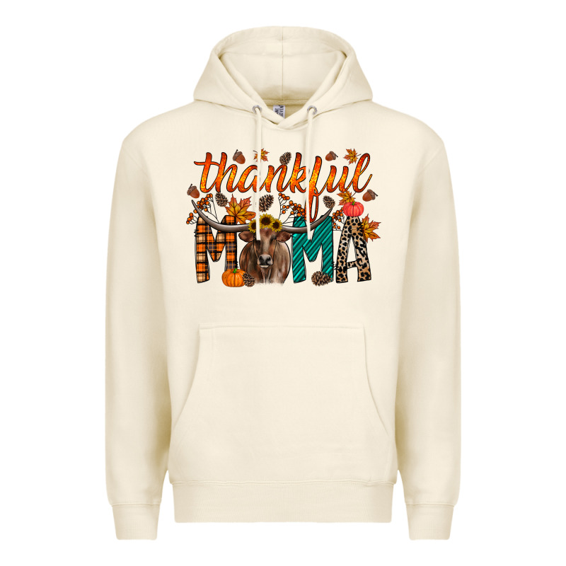 Thankful Mama Longhorn Premium Hoodie by RacoonDesign | Teevron