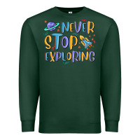 Sports Green never stop exploring Premium Sweatshirt - MaliasSmallBusiness