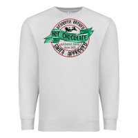 Dove Grey reindeer brewed santa approved Premium Sweatshirt - MaliasSmallBusiness