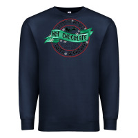 Navy reindeer brewed santa approved Premium Sweatshirt - MaliasSmallBusiness