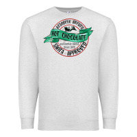 Oatmeal Heather reindeer brewed santa approved Premium Sweatshirt - MaliasSmallBusiness