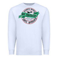 White reindeer brewed santa approved Premium Sweatshirt - MaliasSmallBusiness