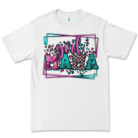 White leopard camo girl mama Mother's Day Premium Tee - LillyAllenDesigns