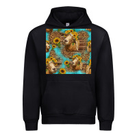 Goat Sunflowers Seamless Pattern Urban Hoodie | Teevron