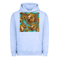 Pigment Grape Ice goat sunflowers seamless pattern Urban Hoodie - HRA Design Shop