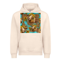 Sandshell goat sunflowers seamless pattern Urban Hoodie - HRA Design Shop