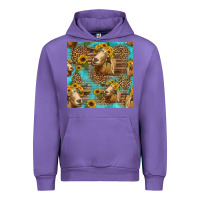 Tulip goat sunflowers seamless pattern Urban Hoodie - HRA Design Shop