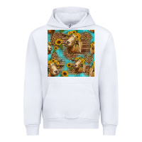 White goat sunflowers seamless pattern Urban Hoodie - HRA Design Shop