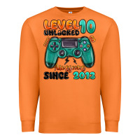 Carrot level 10 unlocked awesome since 2013 Premium Sweatshirt - MaliasSmallBusiness