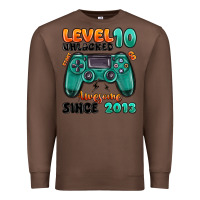 Chestnut level 10 unlocked awesome since 2013 Premium Sweatshirt - MaliasSmallBusiness