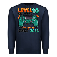 Navy level 10 unlocked awesome since 2013 Premium Sweatshirt - MaliasSmallBusiness