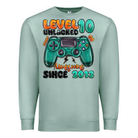Seafoam level 10 unlocked awesome since 2013 Premium Sweatshirt - MaliasSmallBusiness