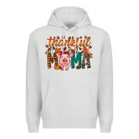 Dove Grey thankful mama pig Premium Hoodie - RacoonDesign