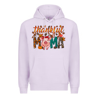 Lilac thankful mama pig Premium Hoodie - RacoonDesign