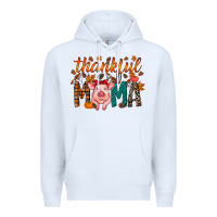 White thankful mama pig Premium Hoodie - RacoonDesign