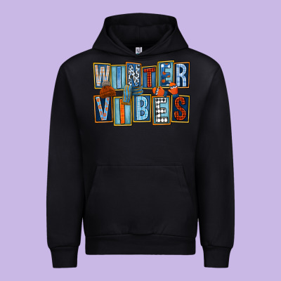 Winter Vibes Urban Hoodie Designed By Fadigitalartstudio