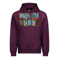 Mauve Wine winter vibes Urban Hoodie - FaDigitalArtStudio