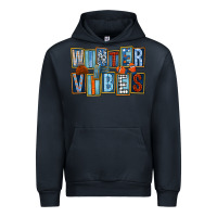 Navy winter vibes Urban Hoodie - FaDigitalArtStudio