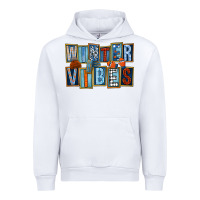 White winter vibes Urban Hoodie - FaDigitalArtStudio