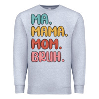 Heather Grey ma mama mom bruh Premium Sweatshirt - MaliasSmallBusiness