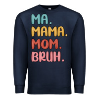 Navy ma mama mom bruh Premium Sweatshirt - MaliasSmallBusiness