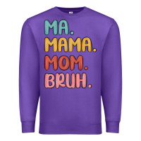 Purple ma mama mom bruh Premium Sweatshirt - MaliasSmallBusiness