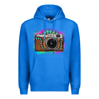 True Royal tie dye gemstone vintage camera Premium Hoodie - FaDigitalArtStudio