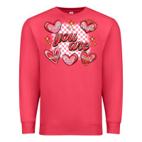 Cardinal valentines day positive affirmations Premium Sweatshirt - MaliasSmallBusiness