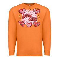 Carrot valentines day positive affirmations Premium Sweatshirt - MaliasSmallBusiness