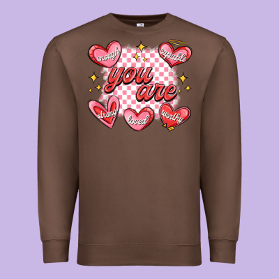 Premium Sweatshirt valentines day positive affirmations