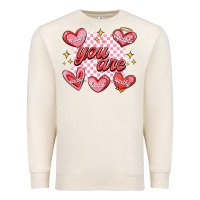 Sandshell valentines day positive affirmations Premium Sweatshirt - MaliasSmallBusiness