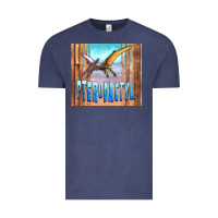 Vintage Denim dinosaur pterodactyl Vintage Tee - Artiststas